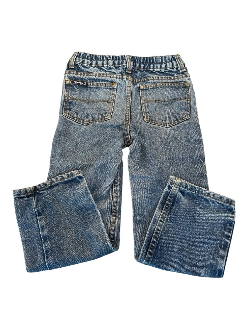 Vintage 90s Jordache Kids Denim Jeans Medium Acid Wash Straight Leg